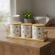 Porcelain Jar Set - 3 Pcs